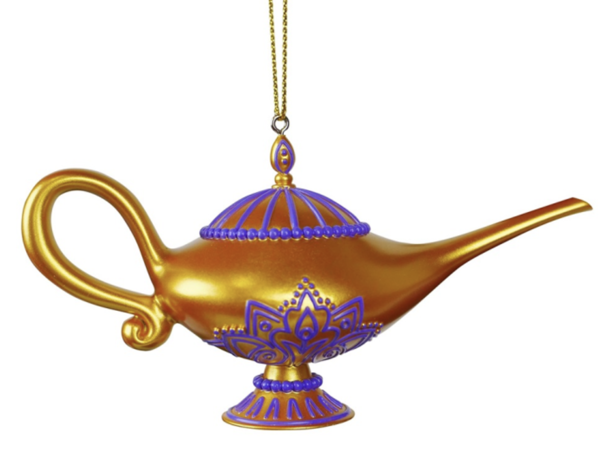 Ornament plastic lamp aladdin l7cm - Kurt S. Adler