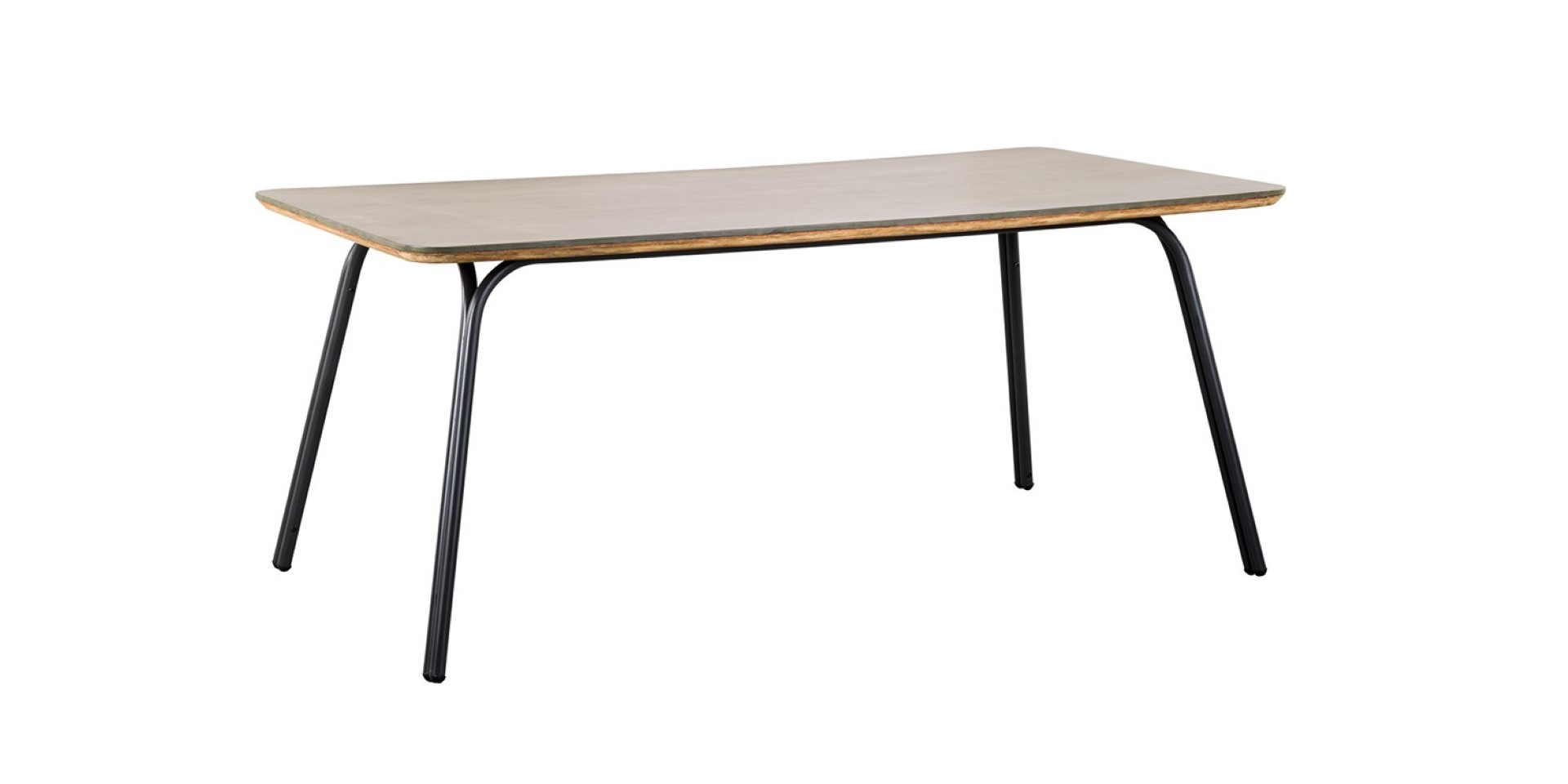 Sabot tafel 180x100x77 cm antraciet