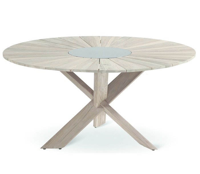 Provence Crossleg Table Grey