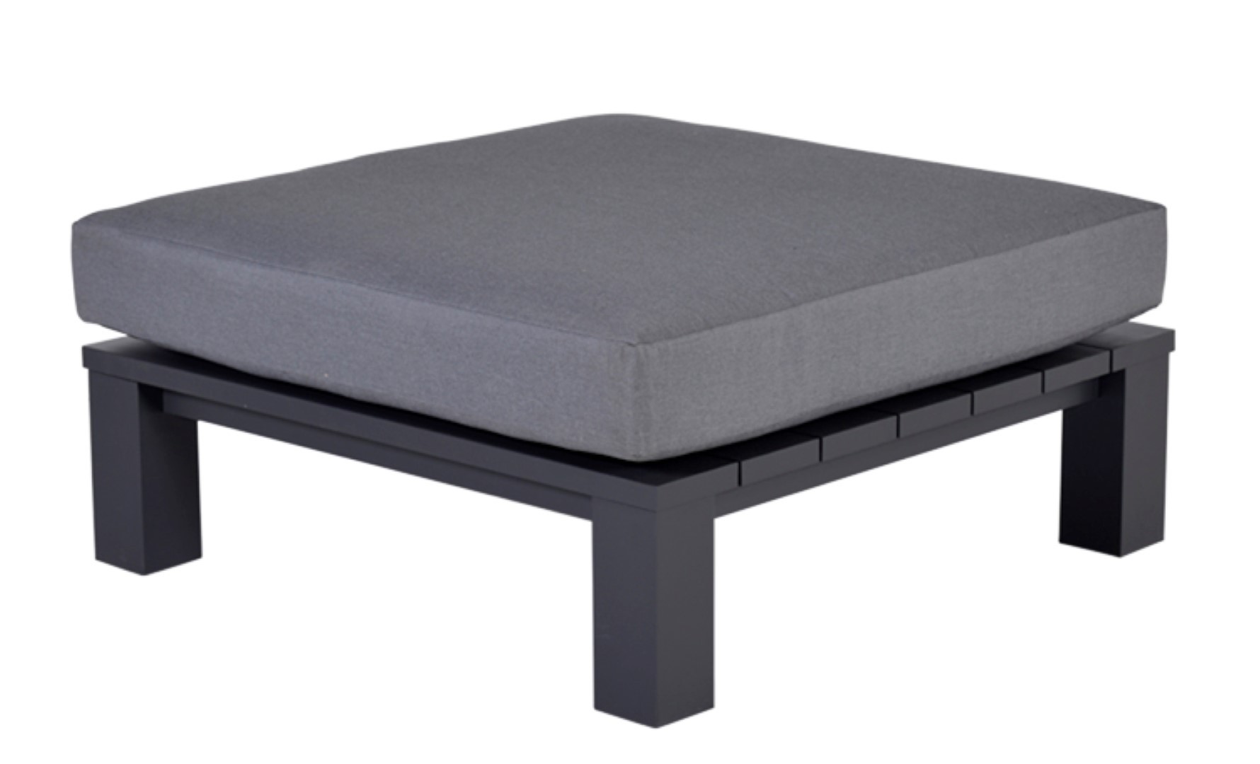 Cube lounge tafel 100x100xH30 cm carbon black reflex black