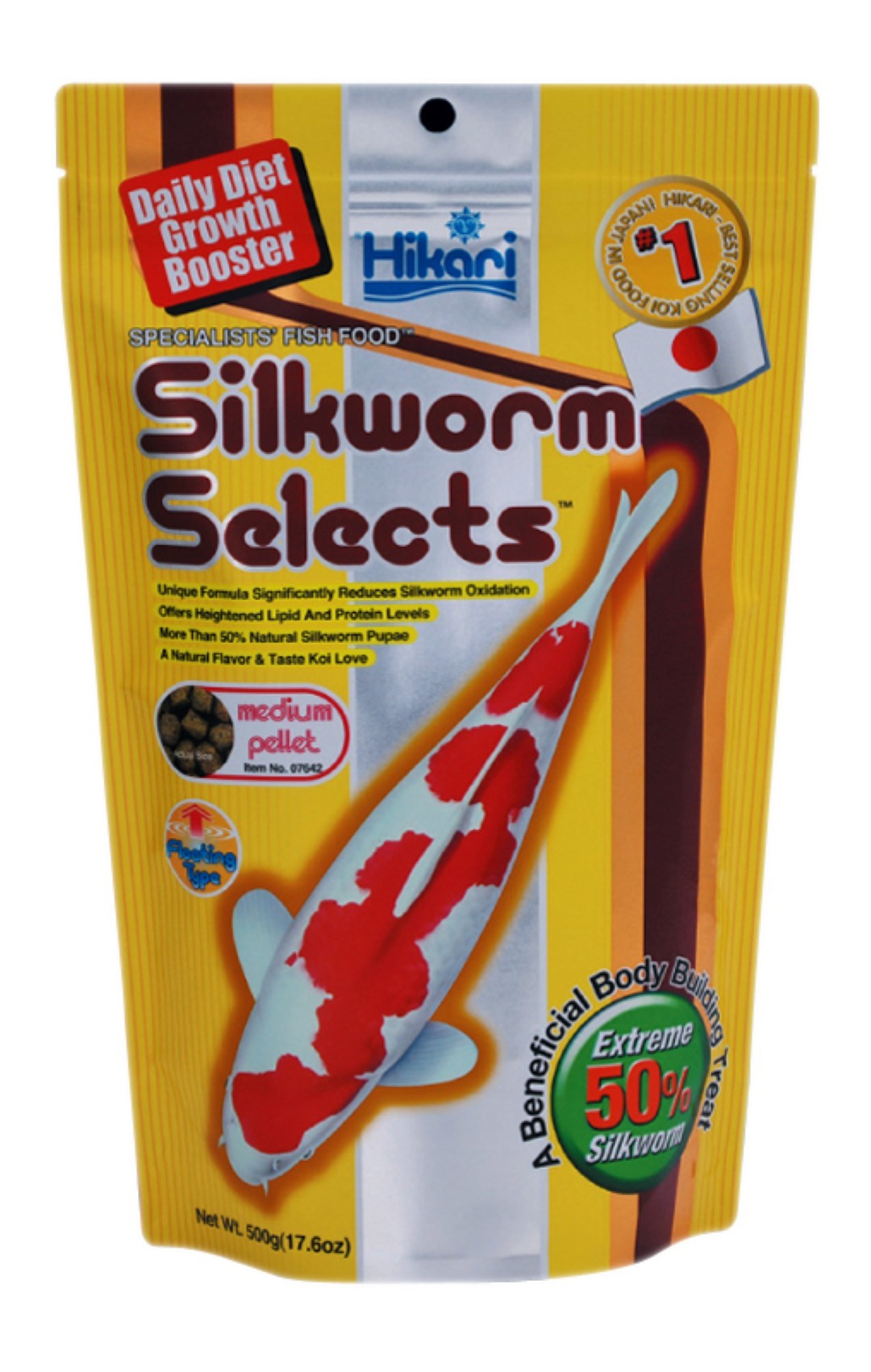 Hikari silkworm select medium 500gr