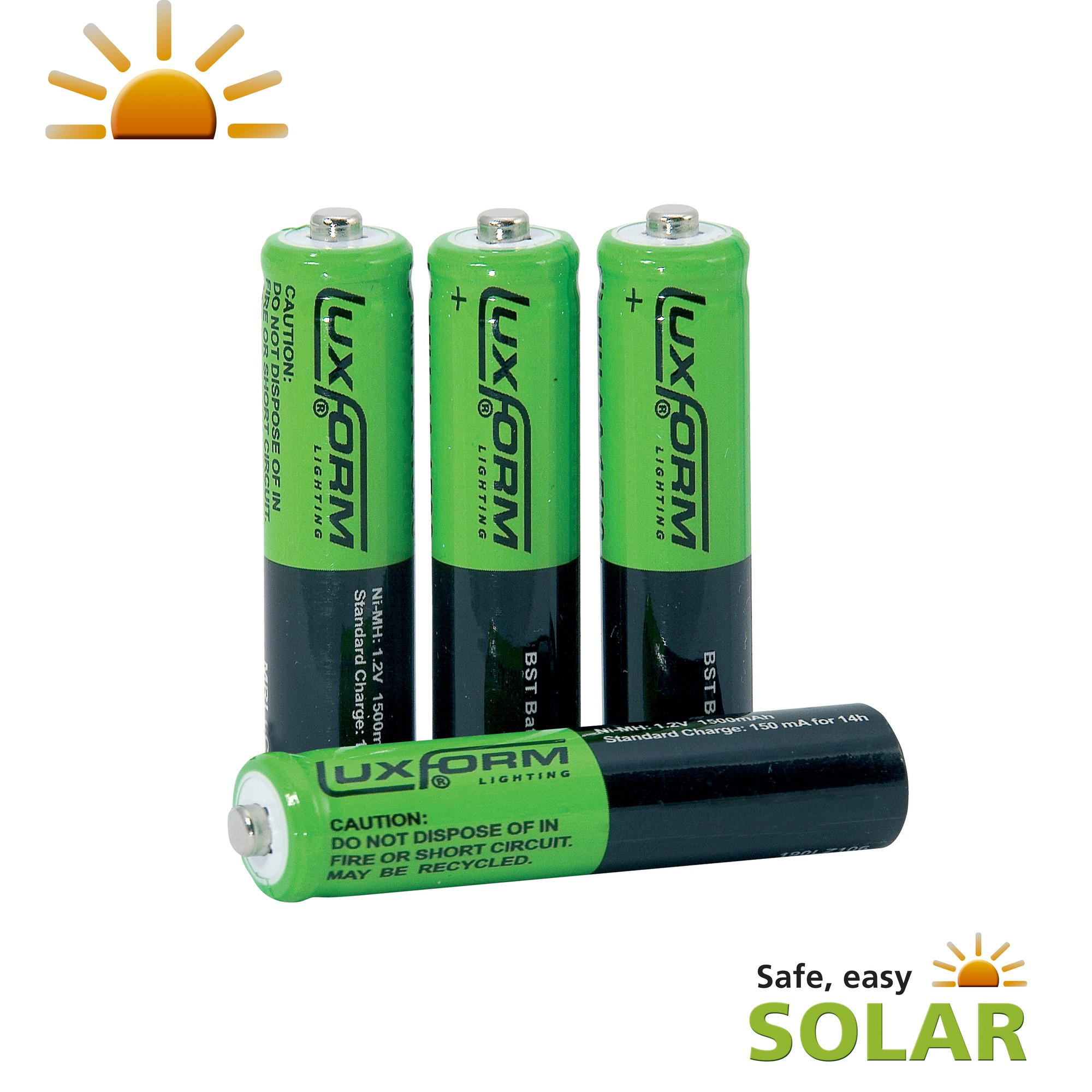 Luxform Oplaadbare Solar Batterij AAA