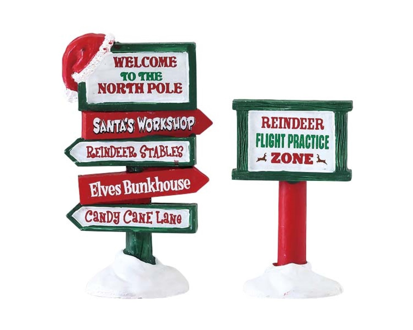North pole signs set of 2