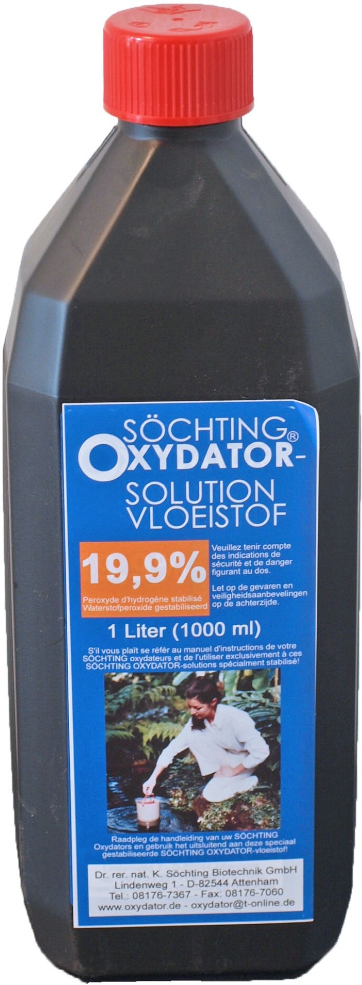 Sochting oxydator vloeistof 12% 1 liter