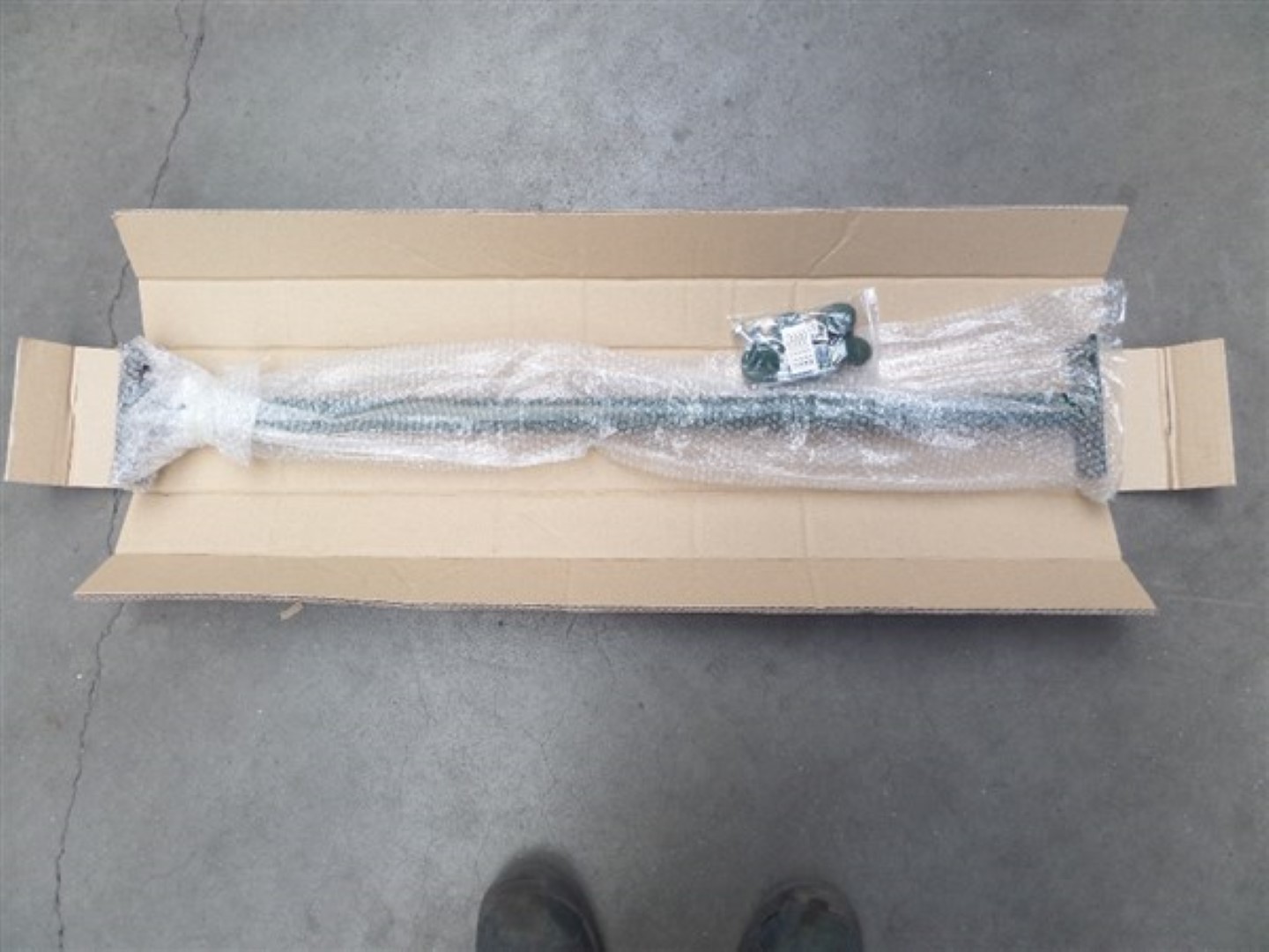 Hermic Duikelstangen 1250 mm groen gepoedercoat plus bevestigingsset