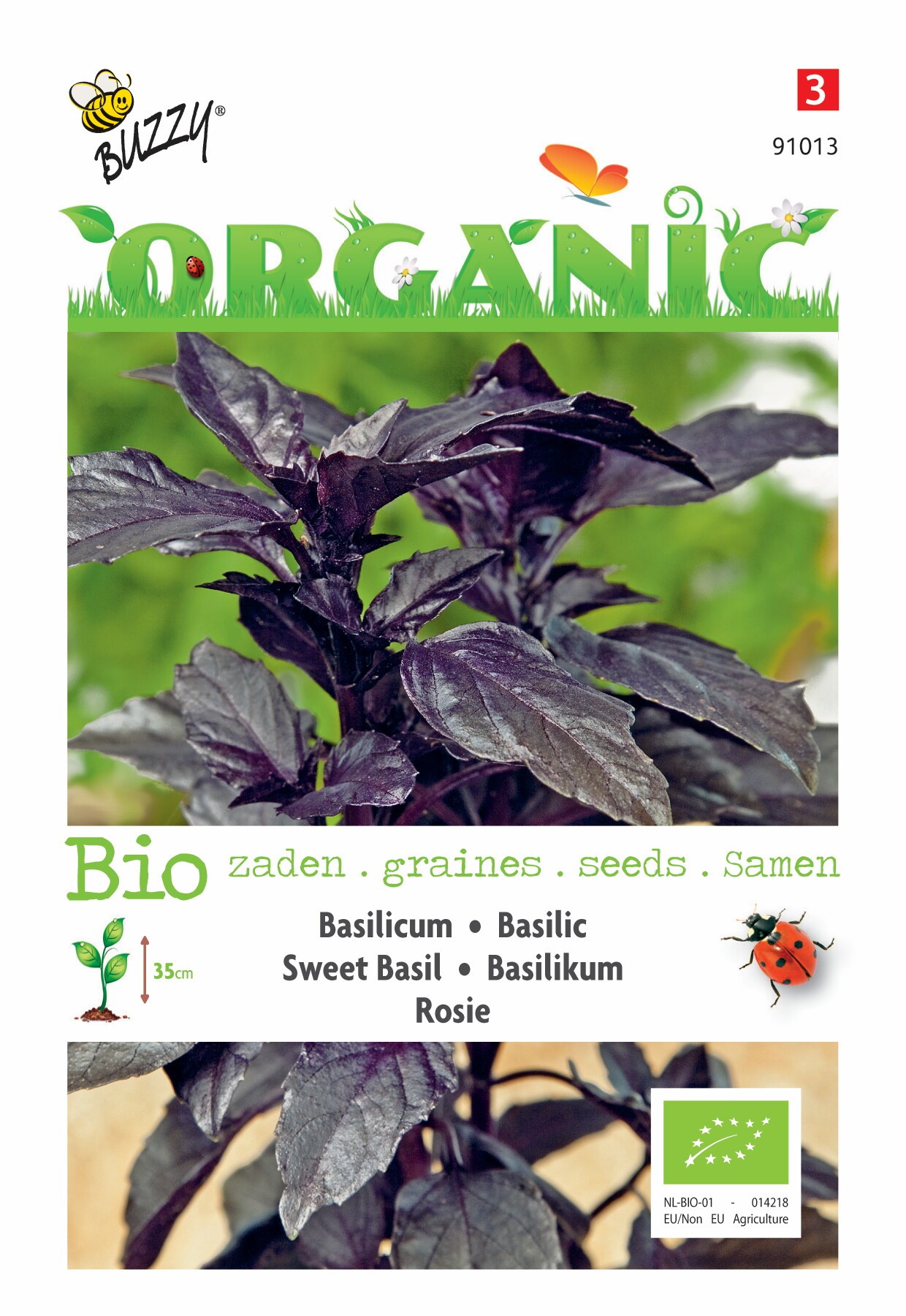 Organic Basilicum Rosie (Skal 14725) Tuinplus