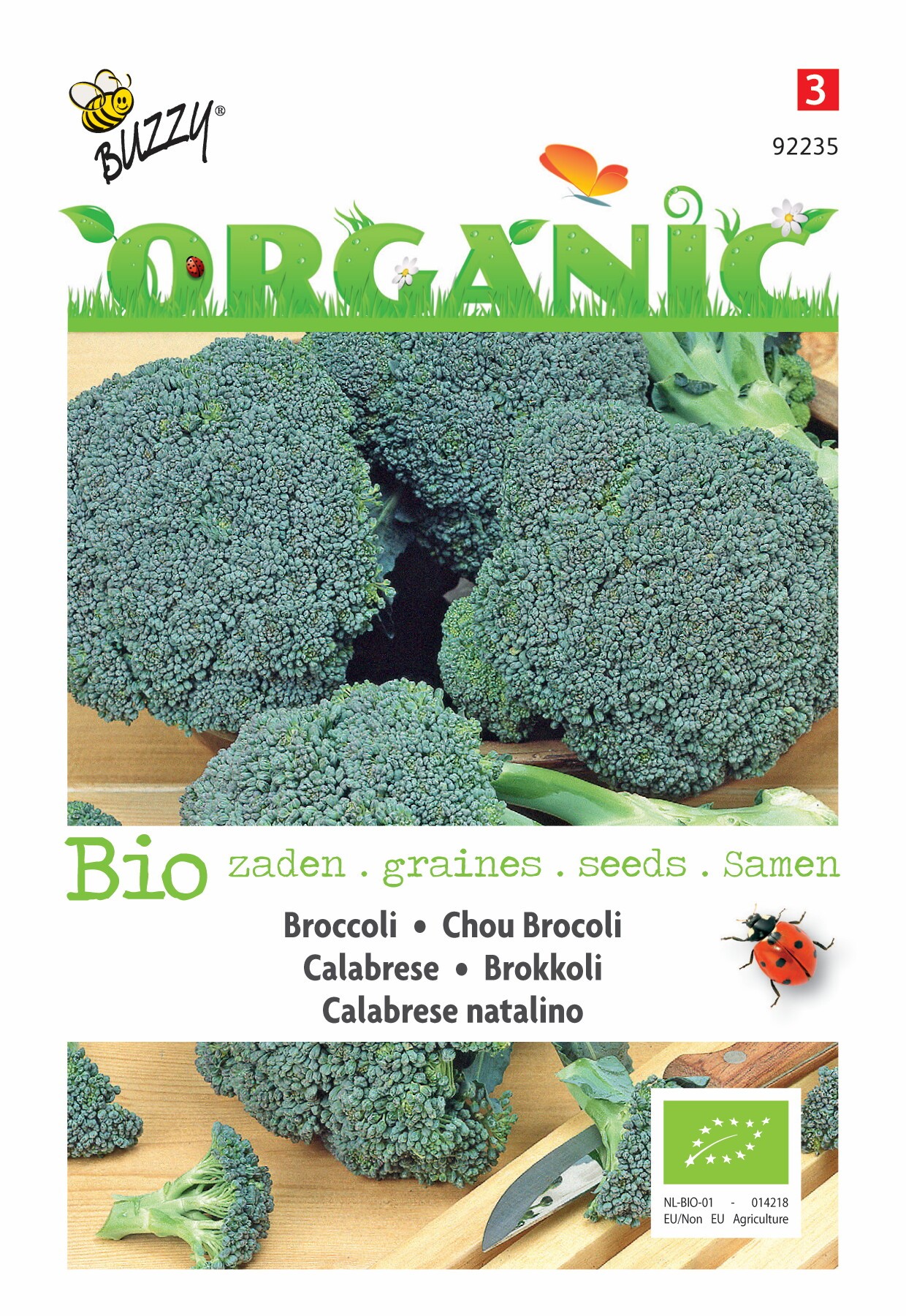 Organic Broccoli groene Calabrese (Skal 14725)