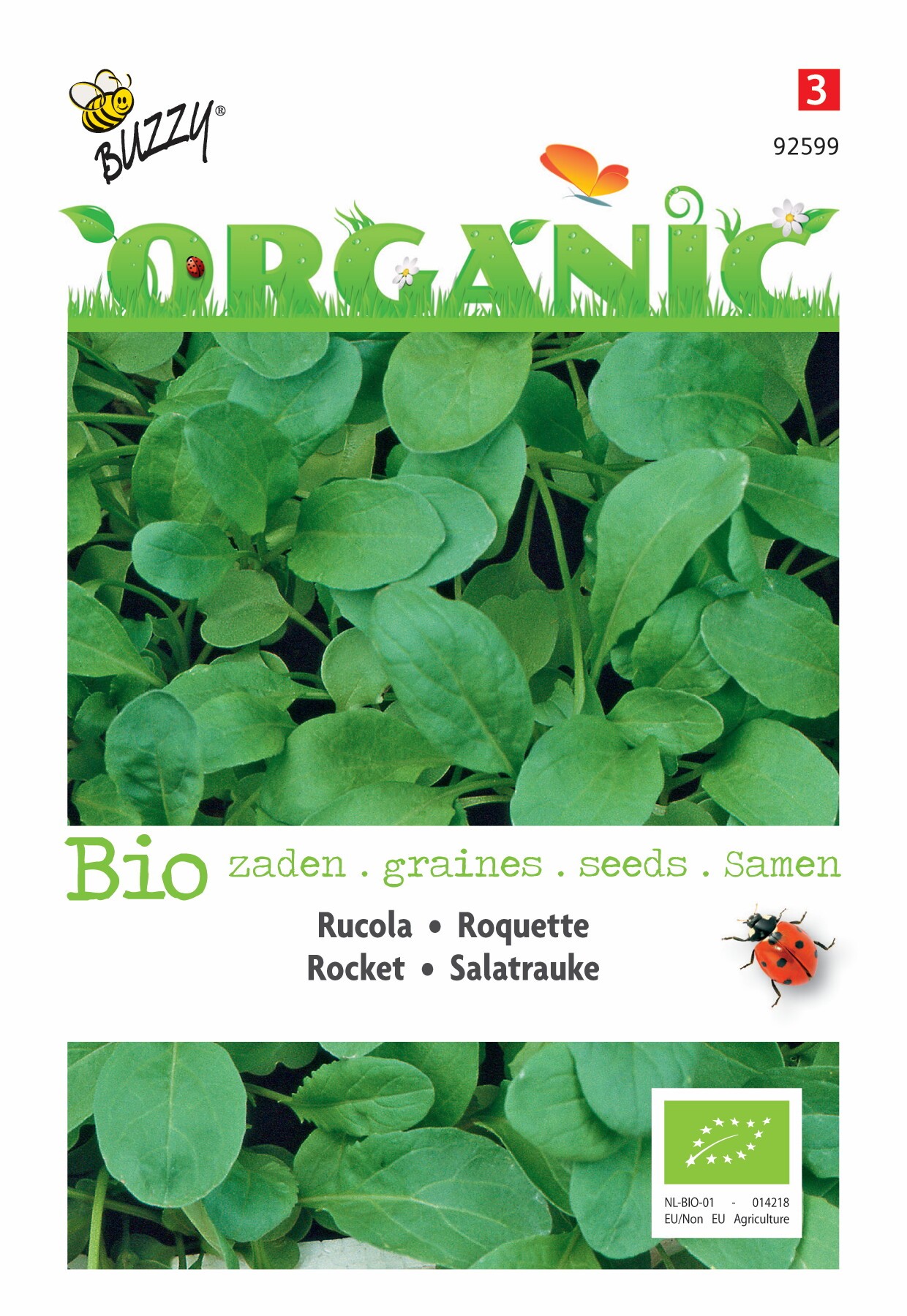 Organic Rucola gewone (Skal 14725)