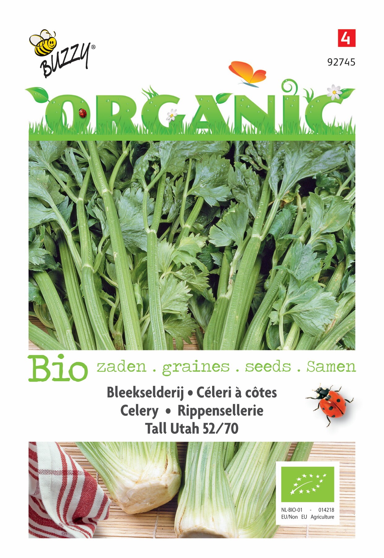 Organic Selderie Tall Utah 52/70 (Skal 14275)