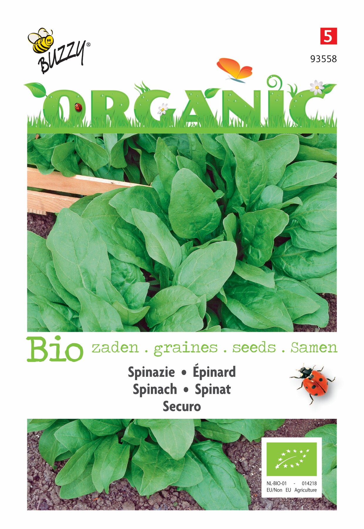 Organic Spinazie Securo (Skal 14725)