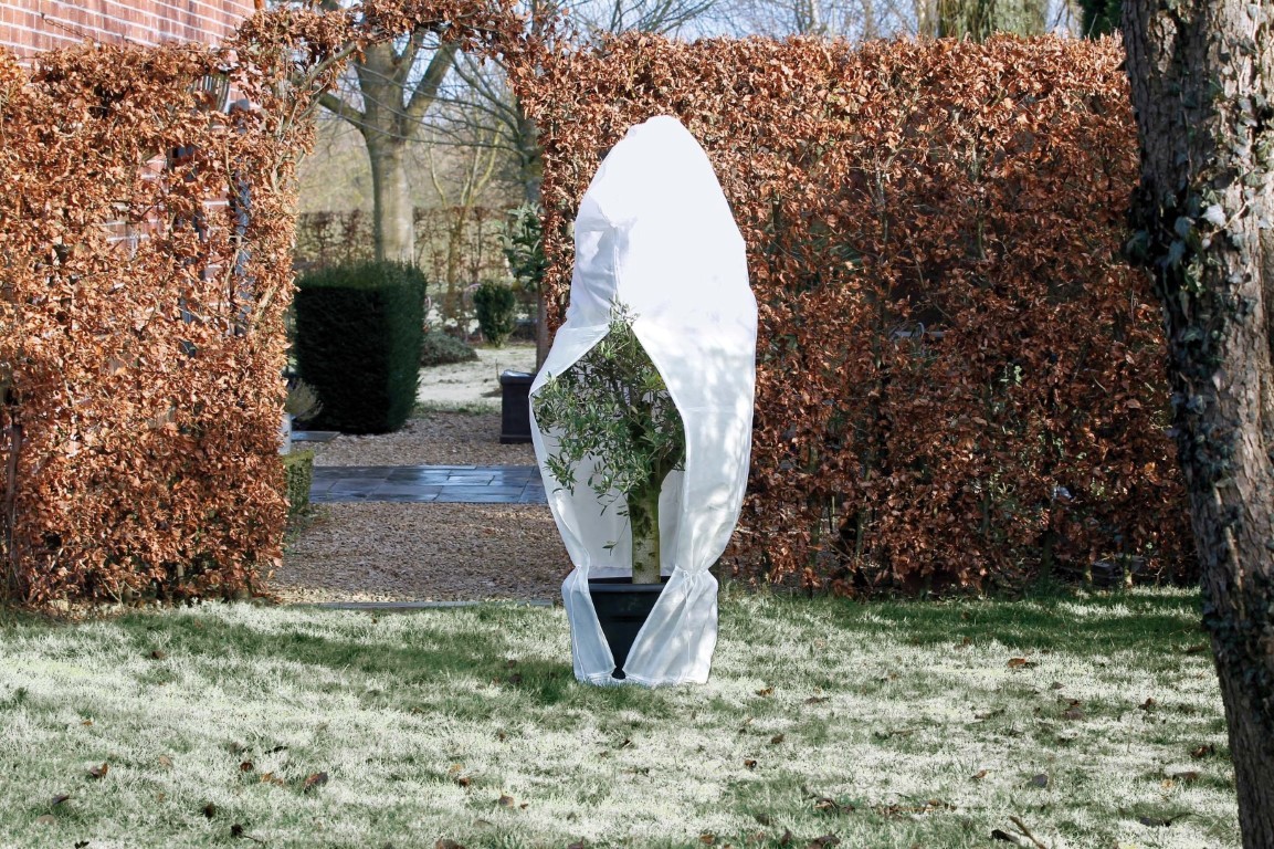 Winterafdekhoes met rits wit 250 cm x 300 cm Nature