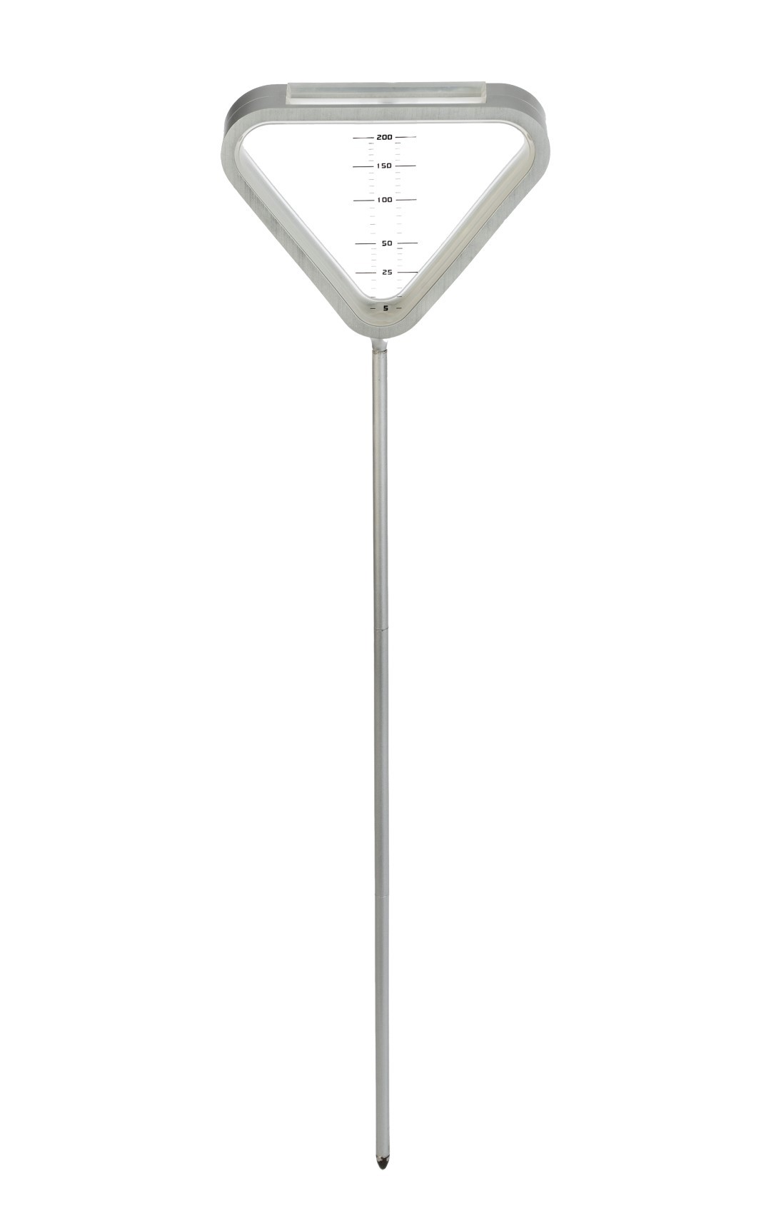 Regenmeter Triangle 50 mm aluminium staand H94,3x25x4,6 cm