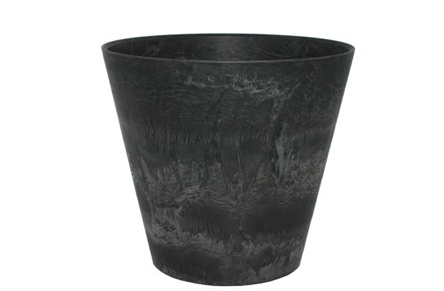 Bloempot Pot Claire zwart 37 x 34 cm Artstone