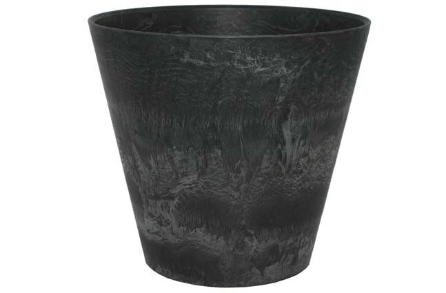 Bloempot Pot Claire zwart 47 x 47 cm Artstone