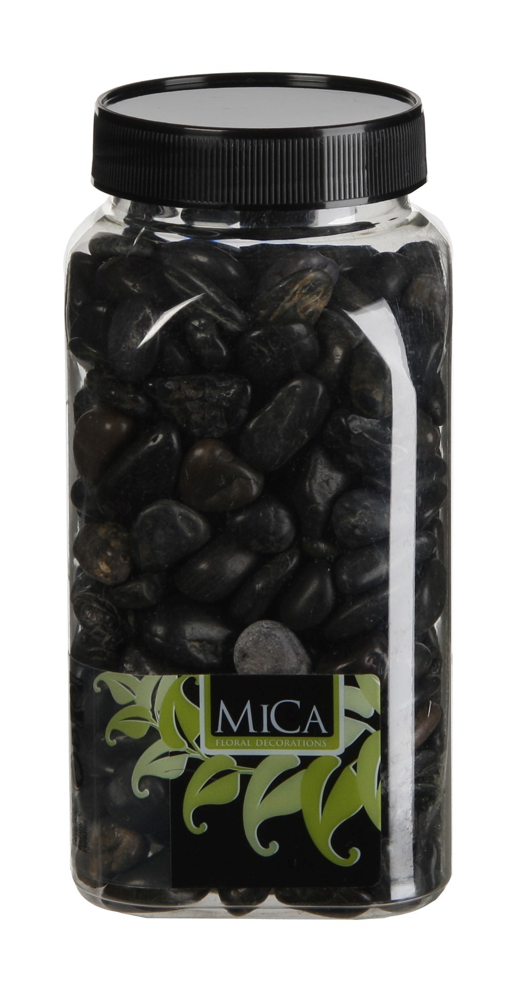 Stenen zwart fles 1 kilogram mini