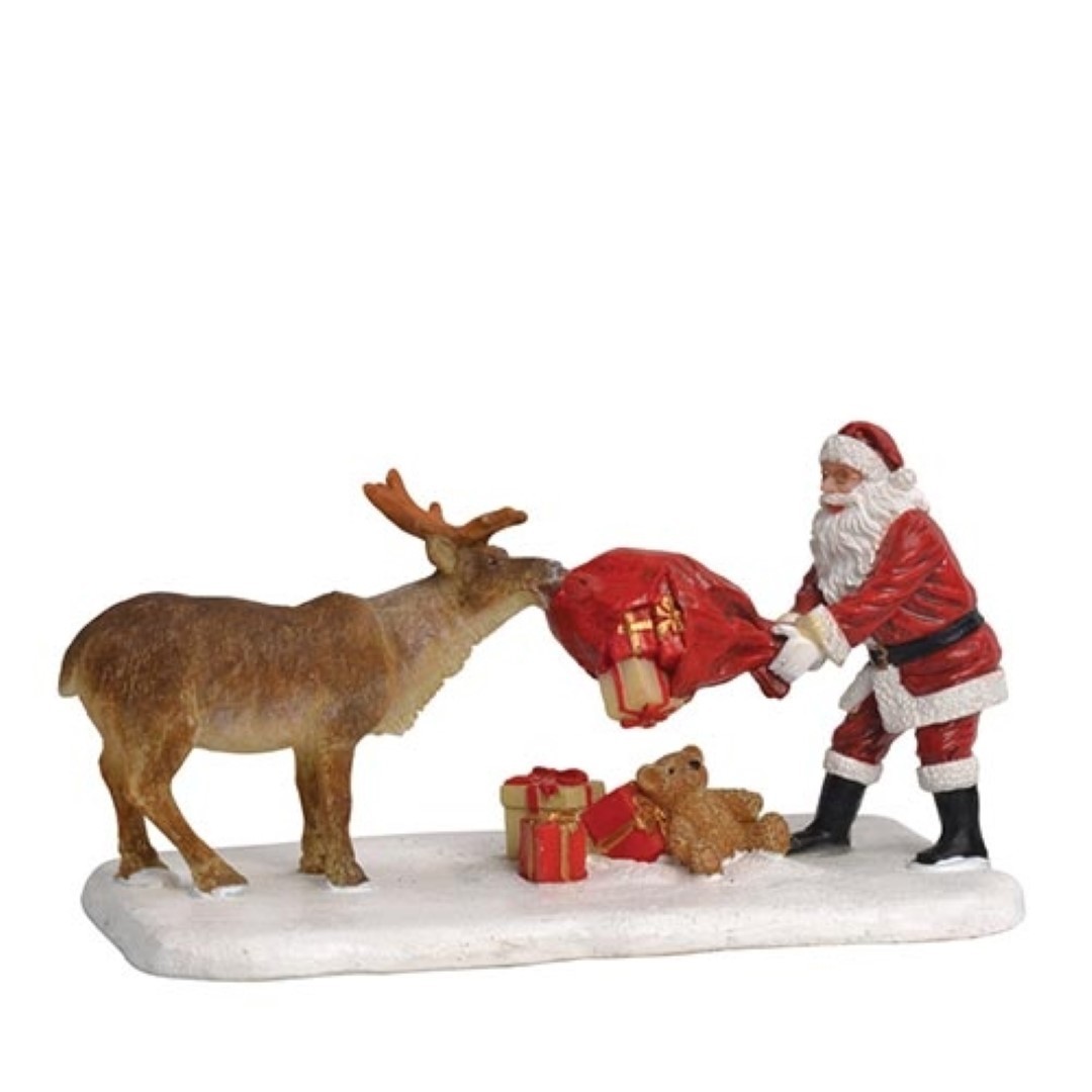 Luville Reindeer Teasing Santa