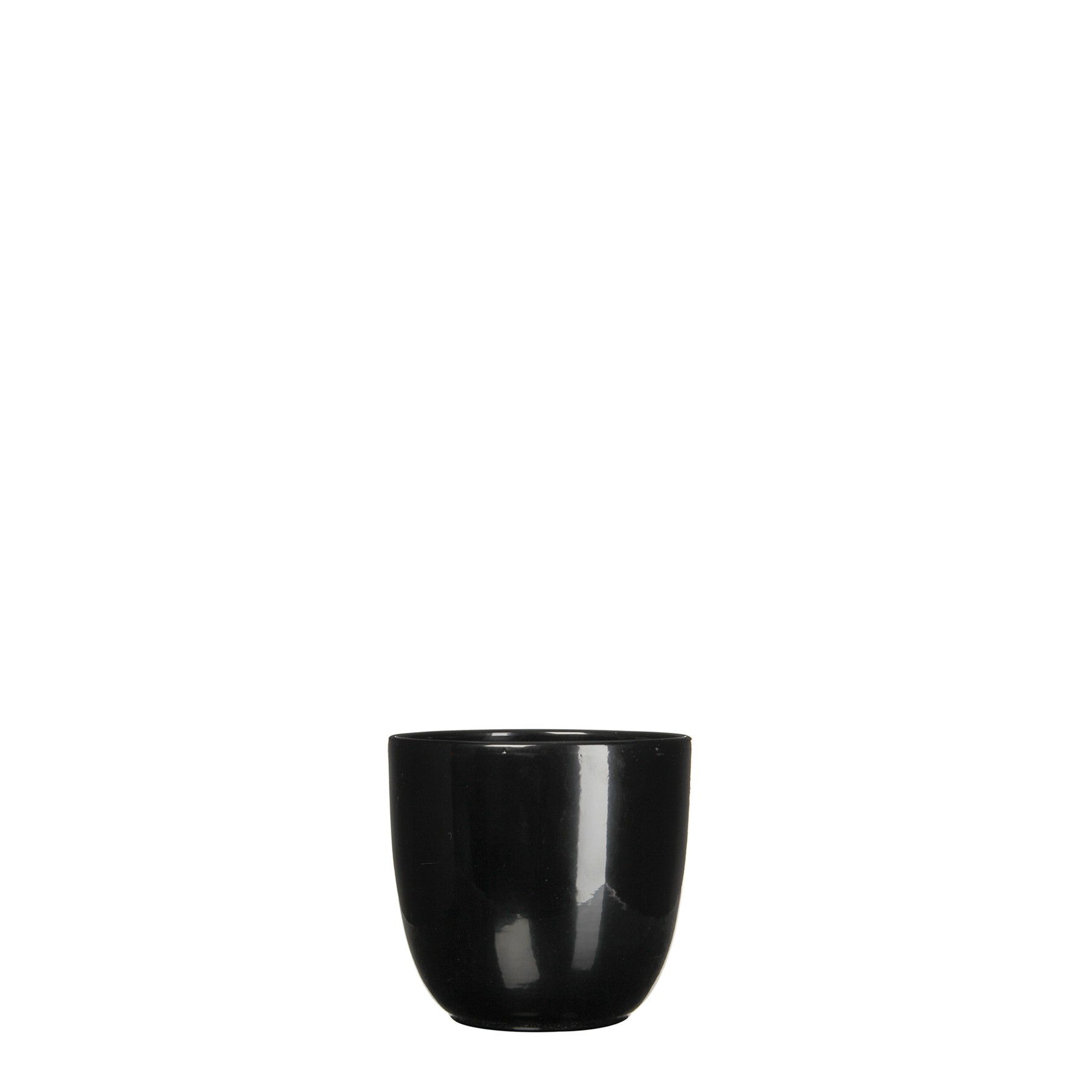 Bloempot Pot rond es/7 tusca 7.5 x 8.5 cm zwart Mica - Mica Decorations