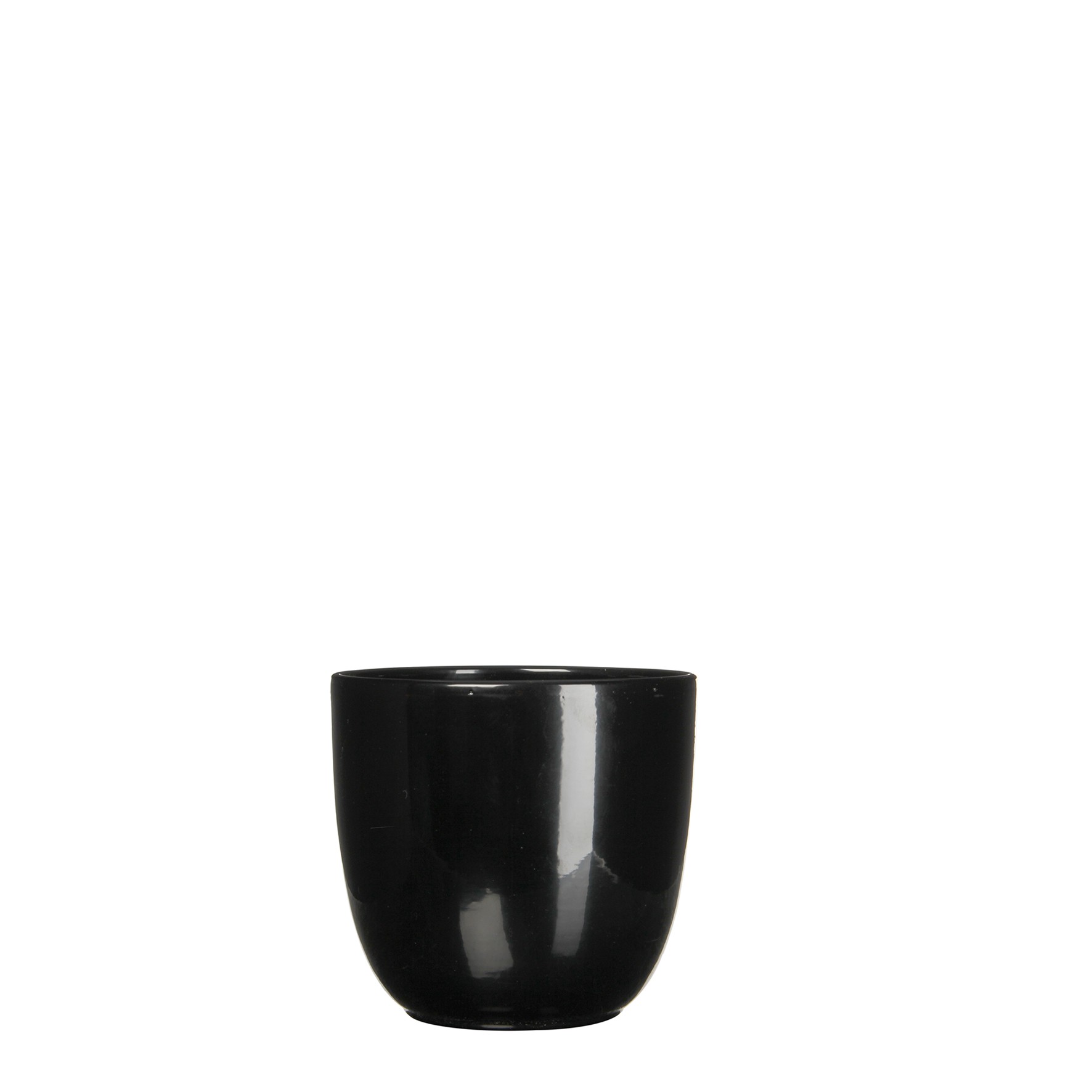 Bloempot Pot rond es/10.5 tusca 11 x 12 cm zwart Mica