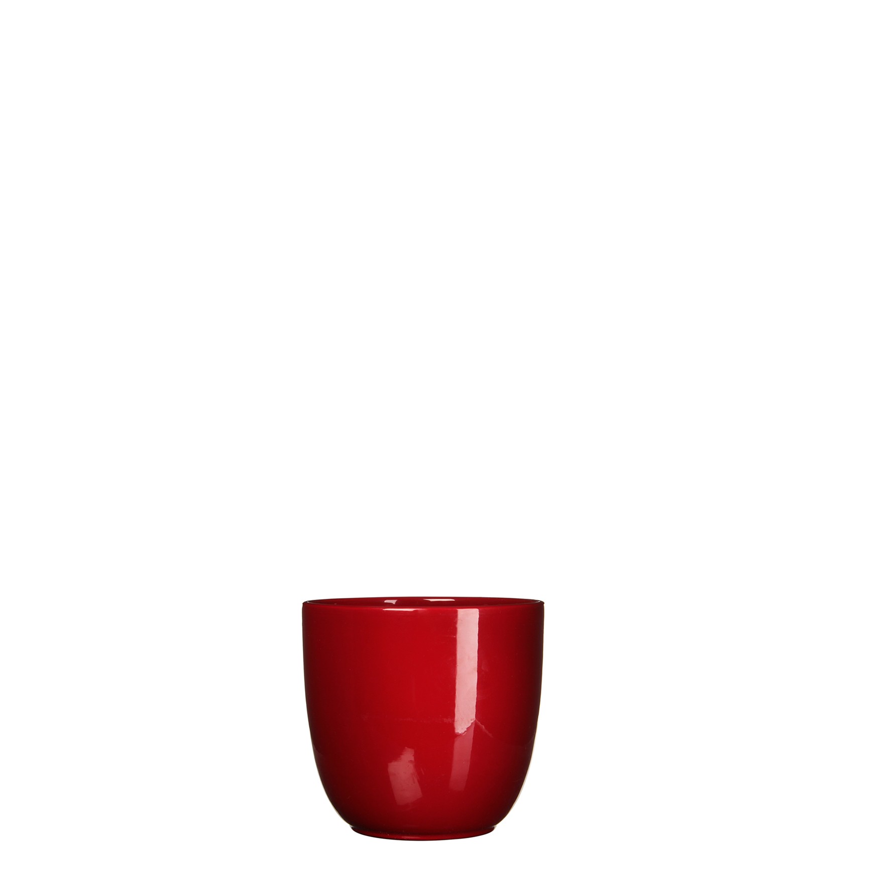 Bloempot Pot rond es/7 tusca 7.5 x 8.5 cm d.rood Mica - Mica Decorations