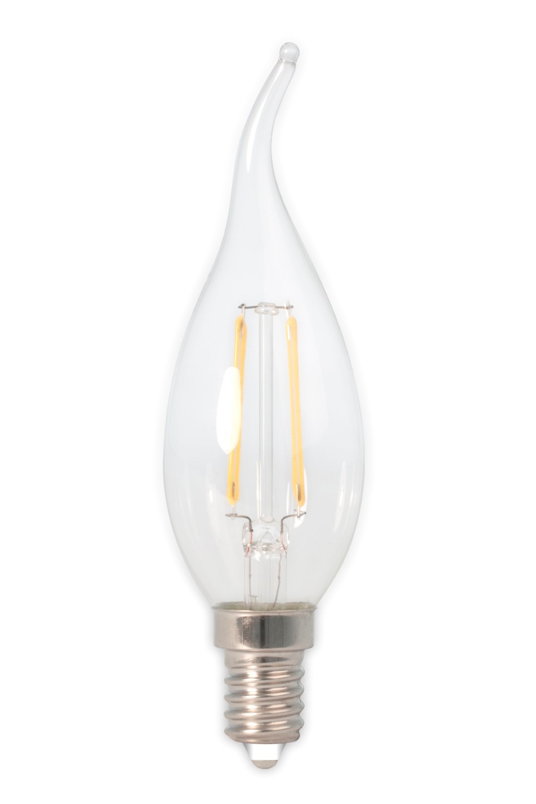 LED volglas Filament Tip-Kaarslamp 240V 3,5W 350lm E14 BXS35, Helder 2700K CRI80 Dimbaar - Calex