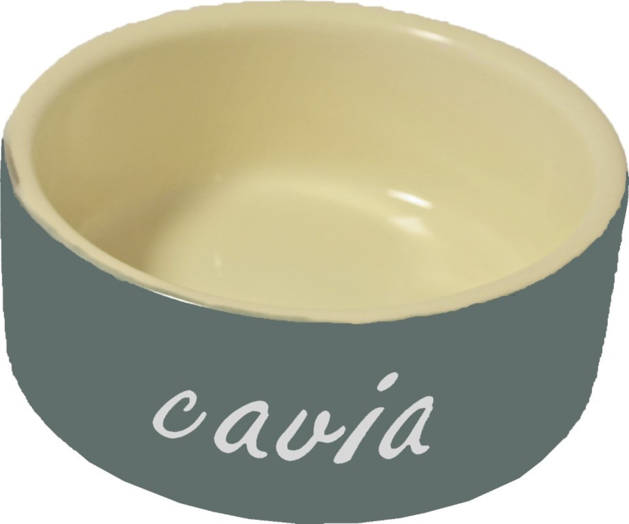 Cavia eetbak steen grijs diameter 12 cm