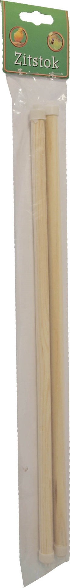 Zak a 2 houten zitstok met dop 12 mm/40 cm