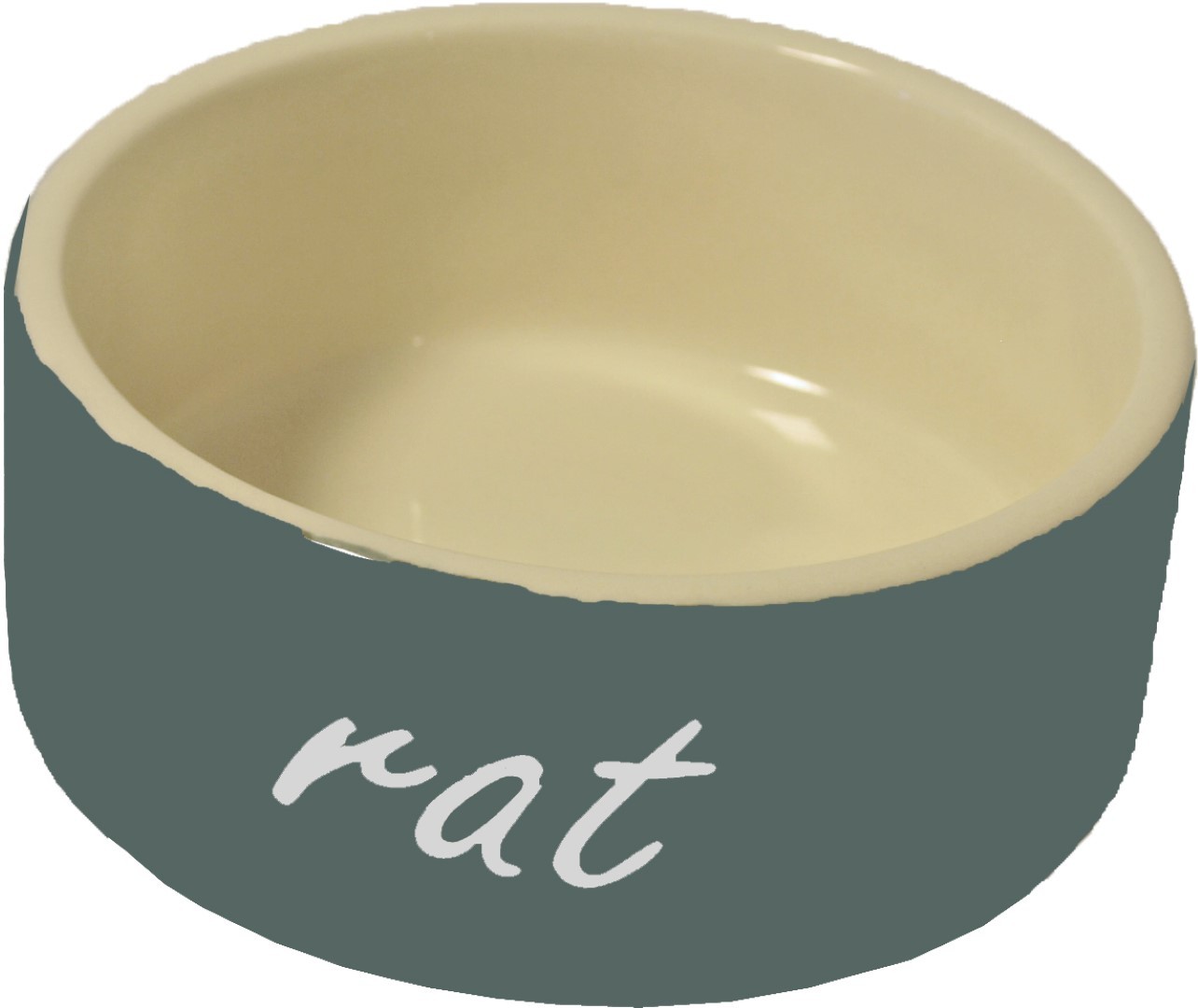 Ratten eetbak steen grijs diameter 10 cm