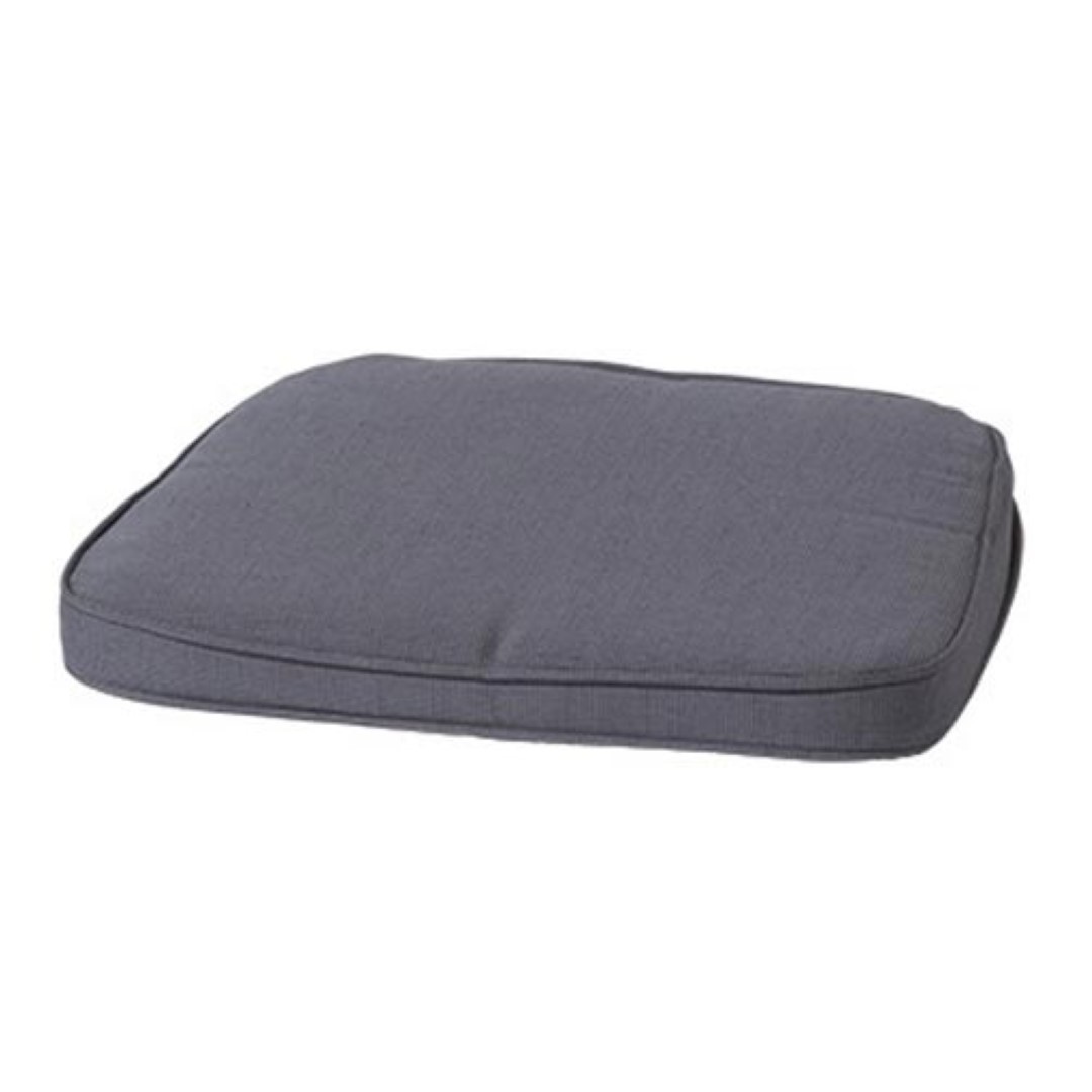 2 stuks! Wicker zitkussen rib grey