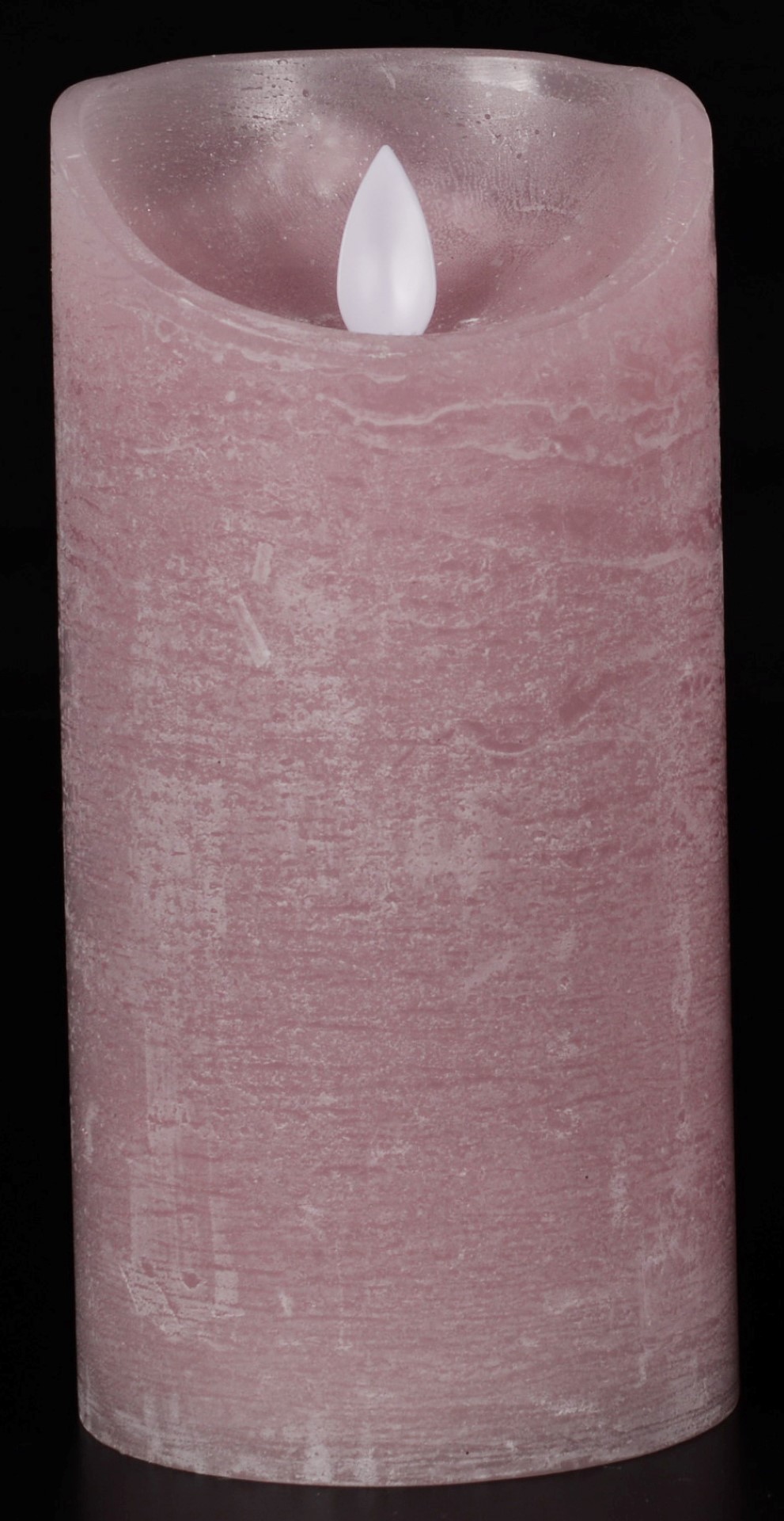 1x Roze LED kaars / stompkaars 15 cm - Luxe kaarsen op batterijen met bewegende vlam
