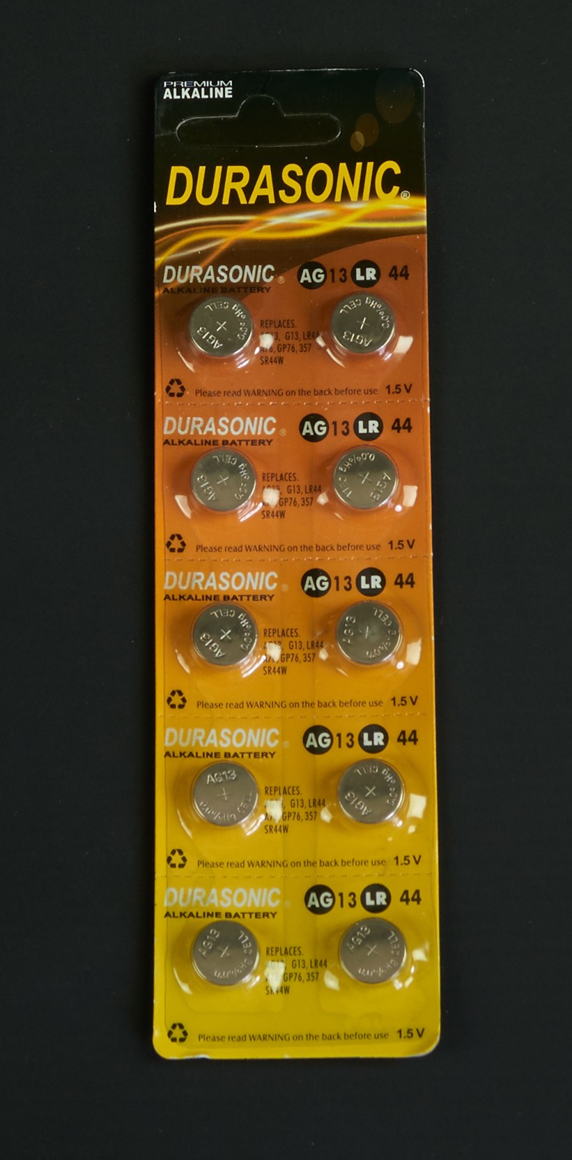Blister 10 stuks knoopce lampjes batterij Durasonic - CoenBakker