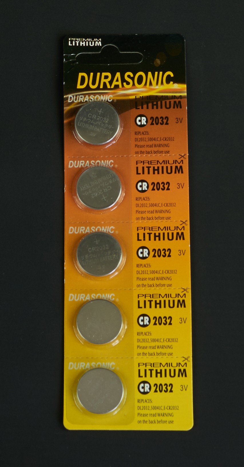 Blister 5 stuks knoopce lampjes batterij Durasonic - CoenBakker