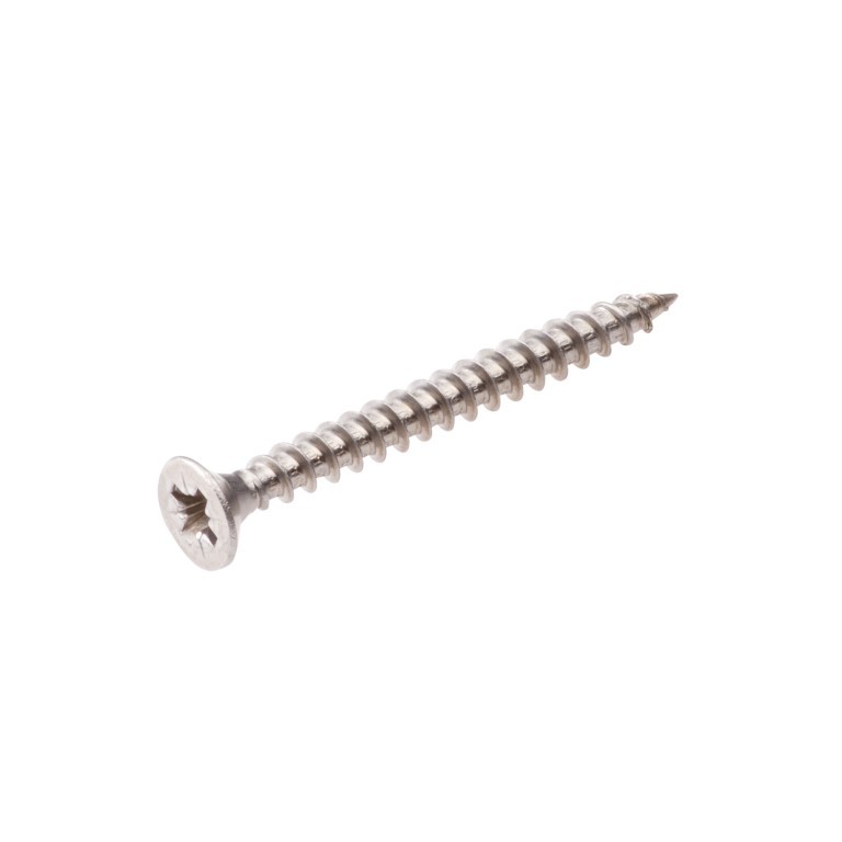 Spaanplaatschroef pozidrive 5.0X60 PK (8ST) RVS - Eurofix