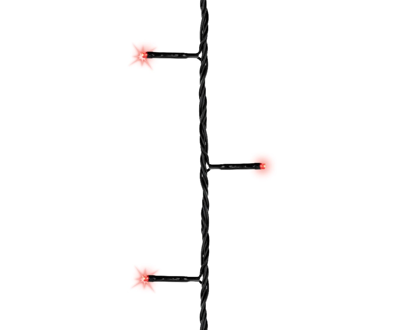 LED basic lights twinkle buit 600cm-80L zwart/rood LED basic lights twinkle buit 600cm-80L zwart/rood