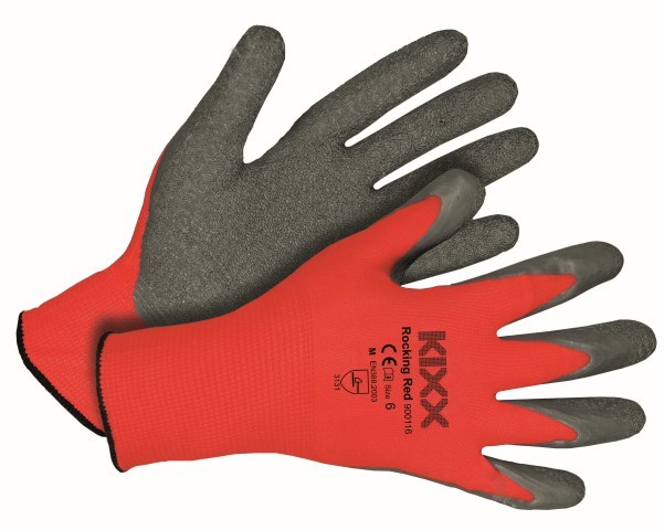 Tuinhandschoen Rocking Red maat XS ofwel 6 - KIXX