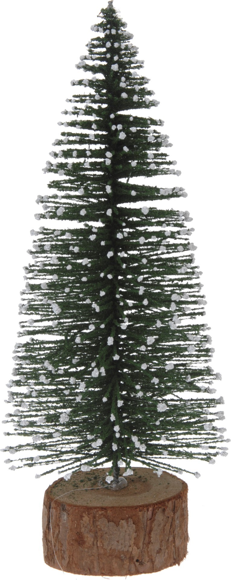 10 stuks! Kerstboompje 25cm groen sneeuw - Nampook