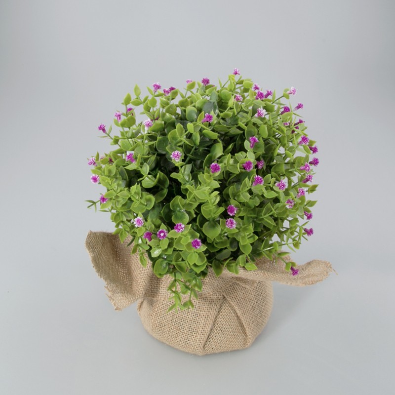 Plantje in jute zak Loes Kunst plantje lavendel Plantje in jute zak Loes Kunst plantje lavendel