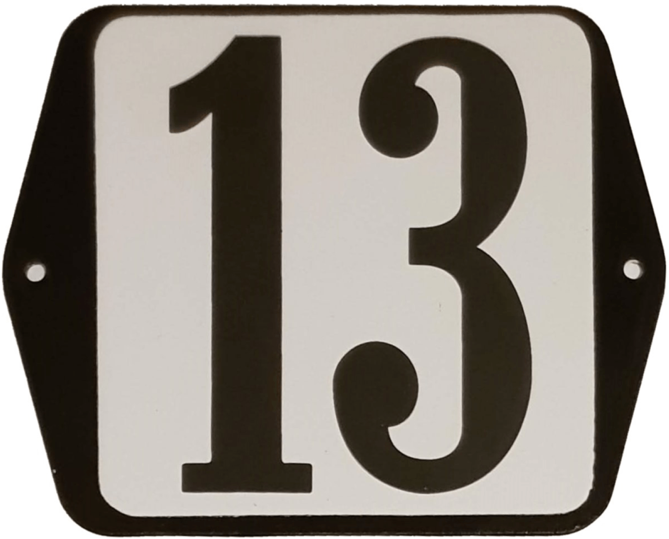 Huisnummer standaard nummer 13
