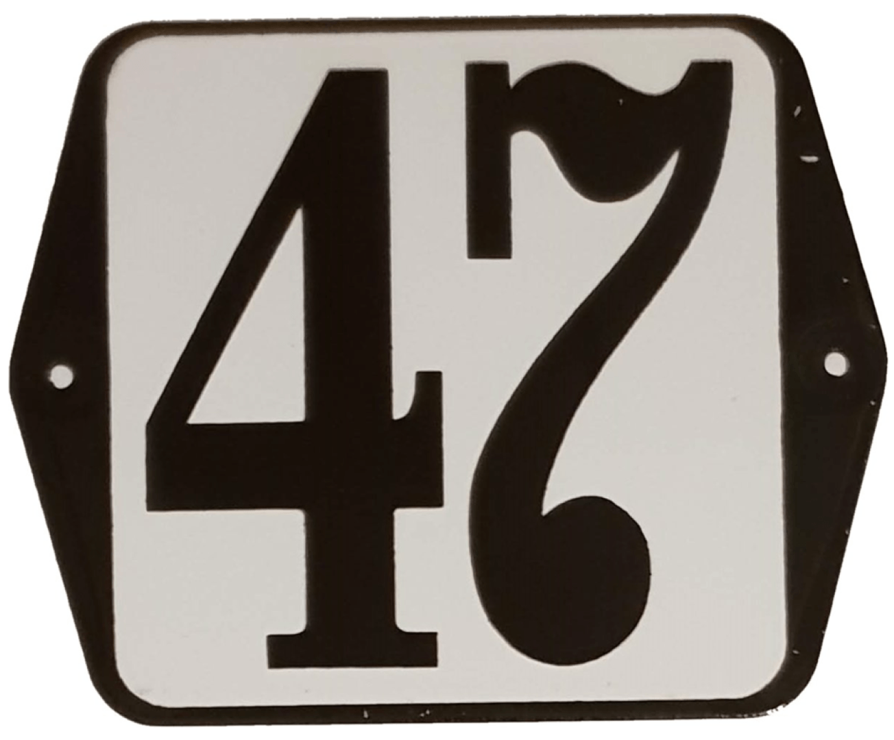 Huisnummer standaard nummer 47