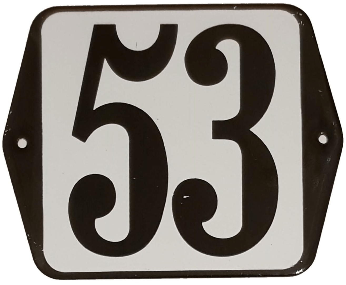 Huisnummer standaard nummer 53