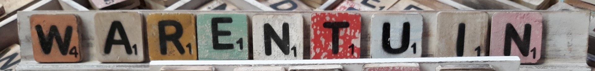Scrabble letterplankje 60 cm