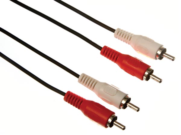 2 x rca audioplug naar 2 x rca audioplug - basis - 1.50 m - verguld - Velleman