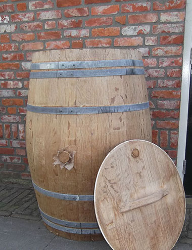 Regenton 200 Liter met losse deksel met handvat