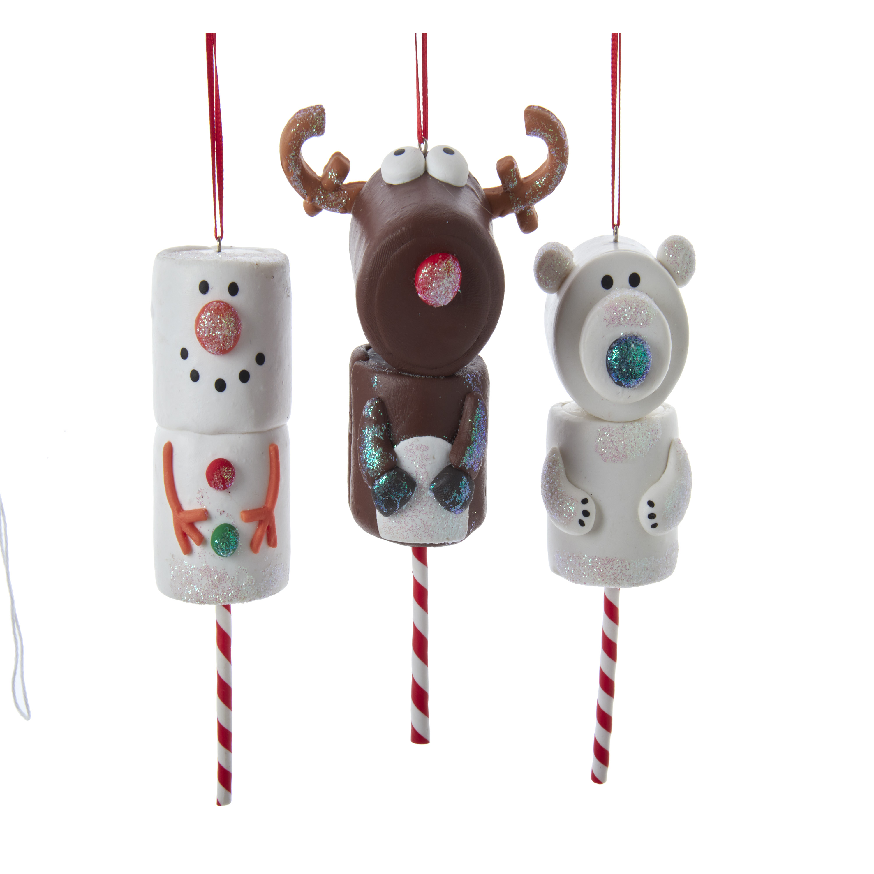 Ornament claydgh hert beer.l14cm - Kurt S. Adler