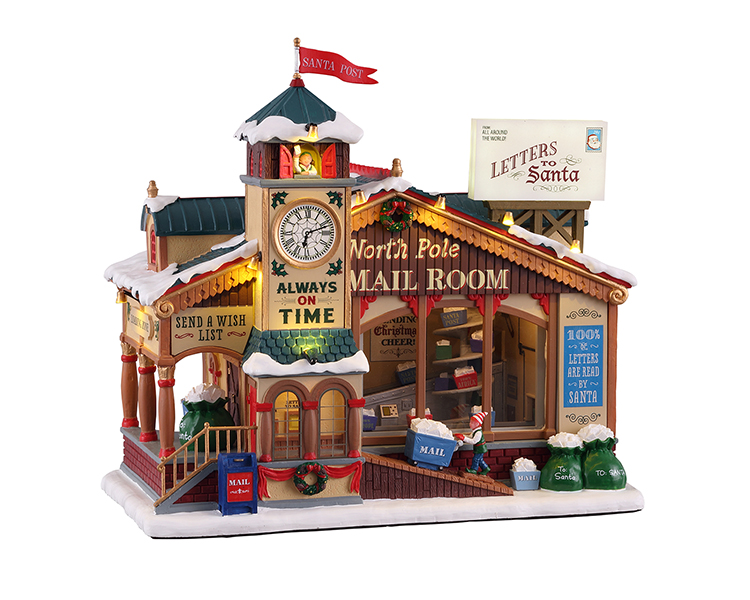 North pole mail room with 4.5v adaptor - LEMAX