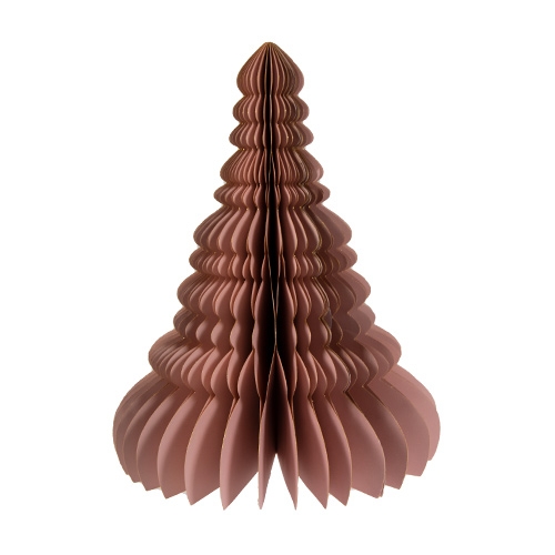 Papieren Kerstboom Glitter 30 cm - Oud Roze Papieren Kerstboom Glitter 30 cm - Oud Roze