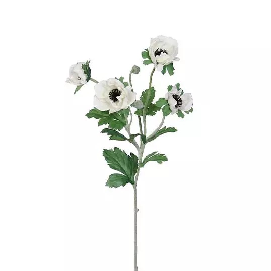 Anemone Tak Cream 62 cm kunstplant