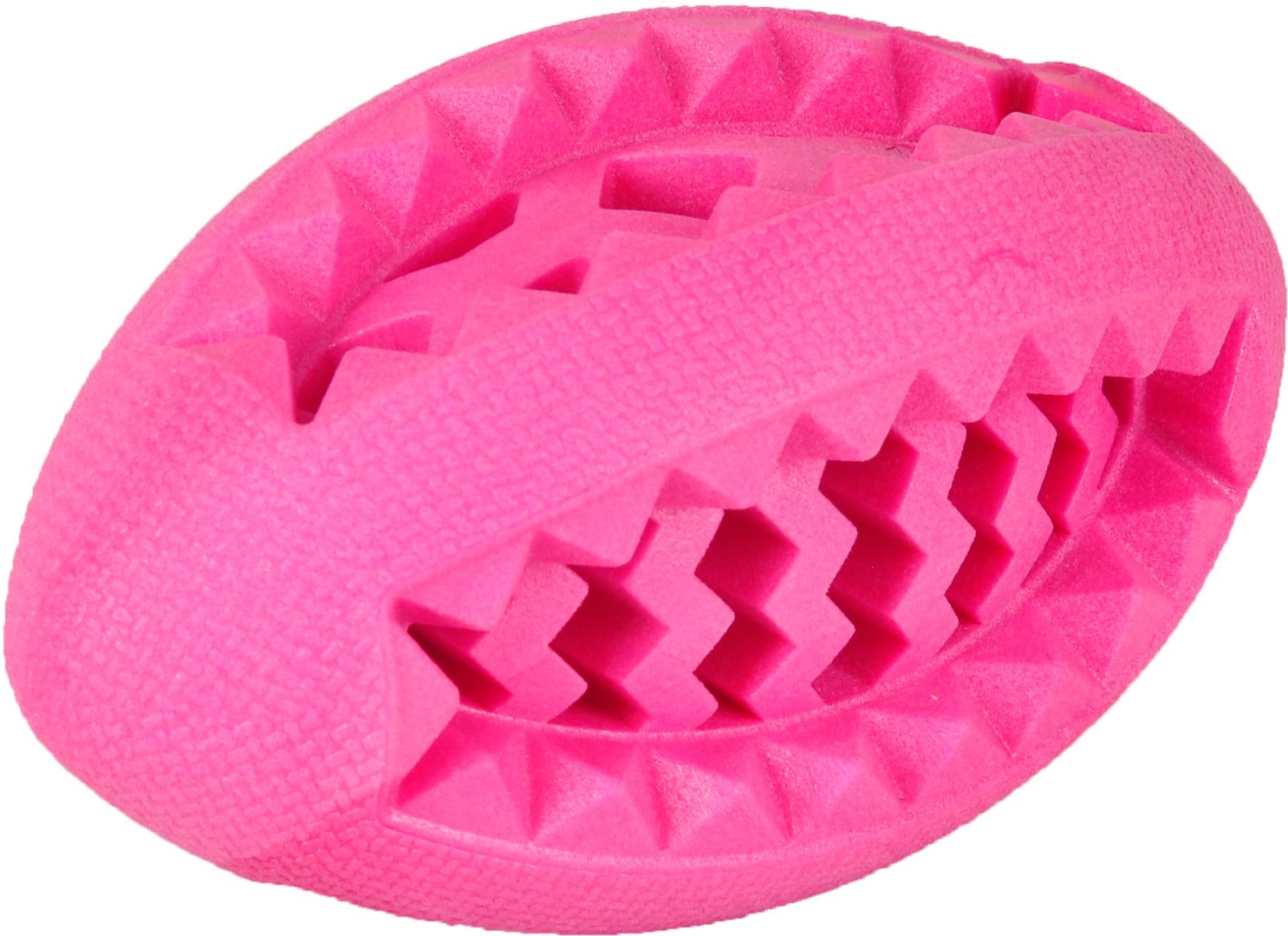 Hondenspeelgoed foam dina rugby geur framboos roos 13 cm Flamingo Hondenspeelgoed foam dina rugby geur framboos roos 13 cm Flamingo