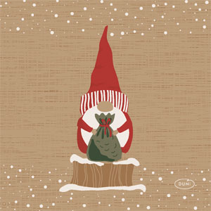 Servet l33b33 cm natural tomte 20 stuks - Duni