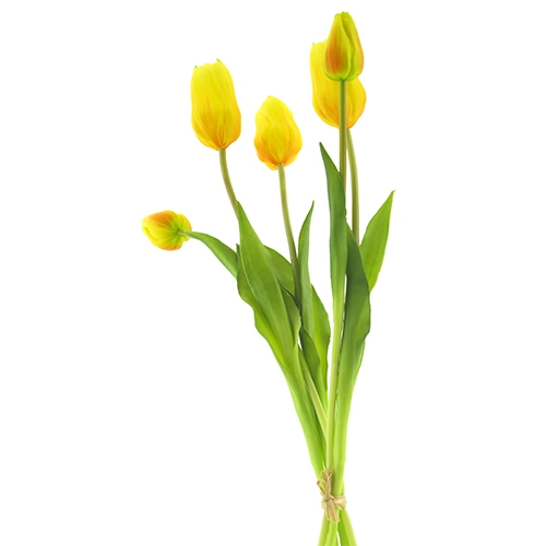 Arentzs tulip bundle sally 5 st. yellow 49 cm kunstbloem Nova Nature