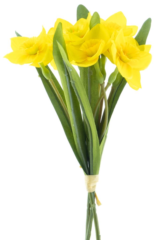Narcissus bundle X3 yellow 30 cm kunstbloemen